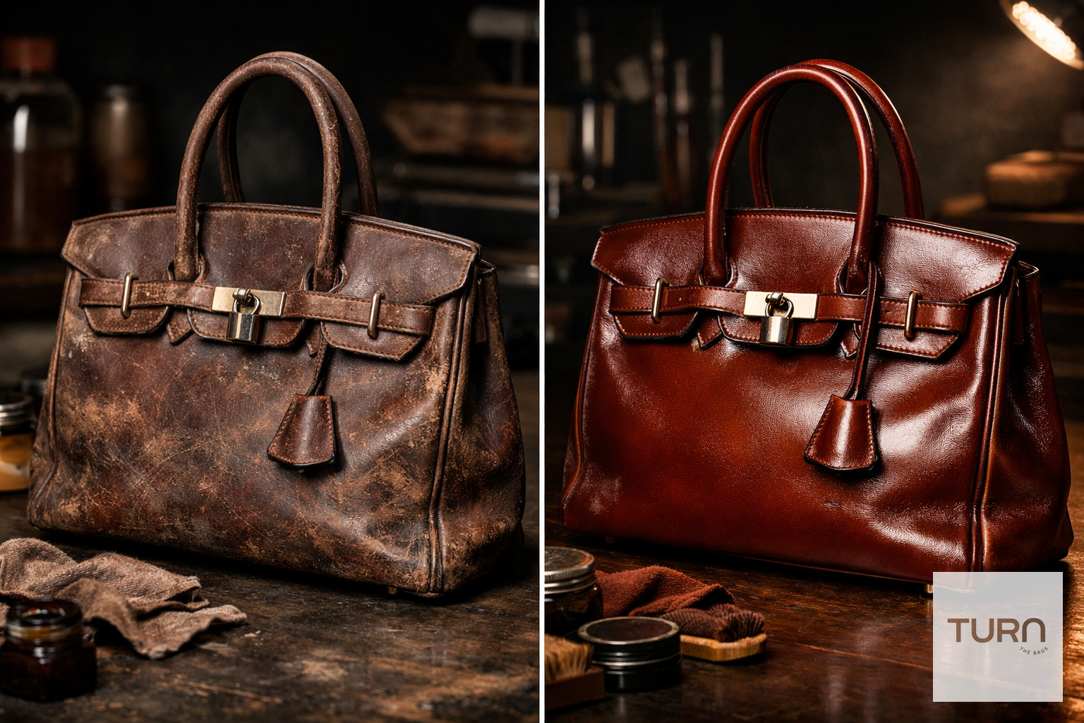 Avant Apres Restauration Sacs Luxe Paris | Turn The Bags