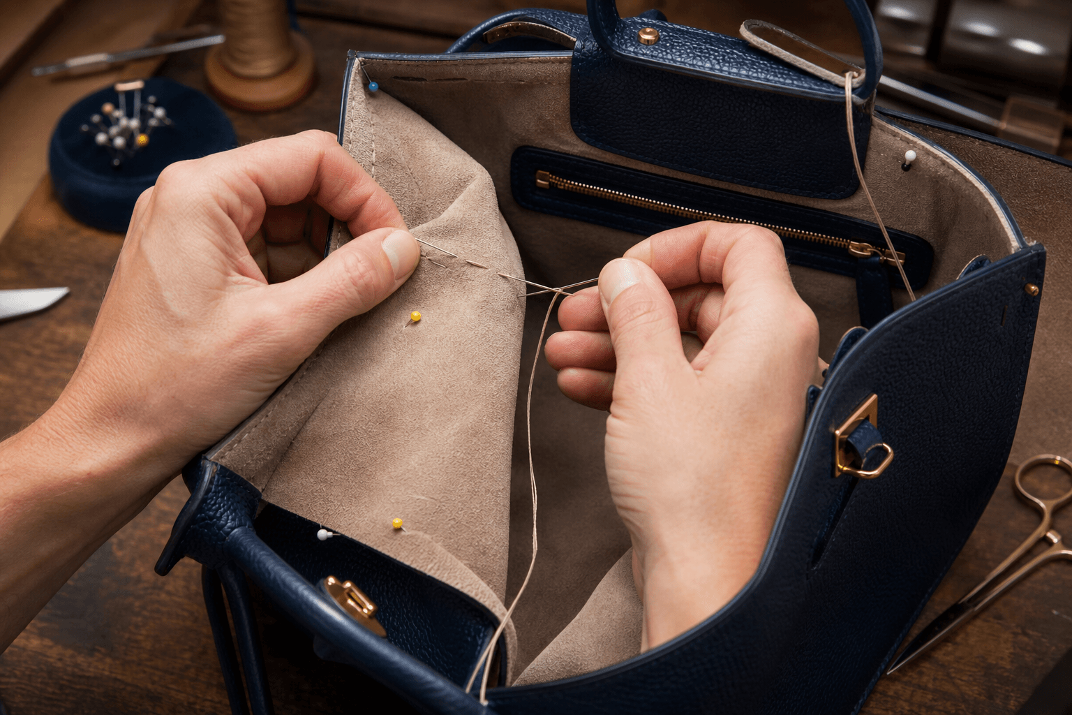 Réparation sac Céline Ava Paris — couture atelier Turn The Bags