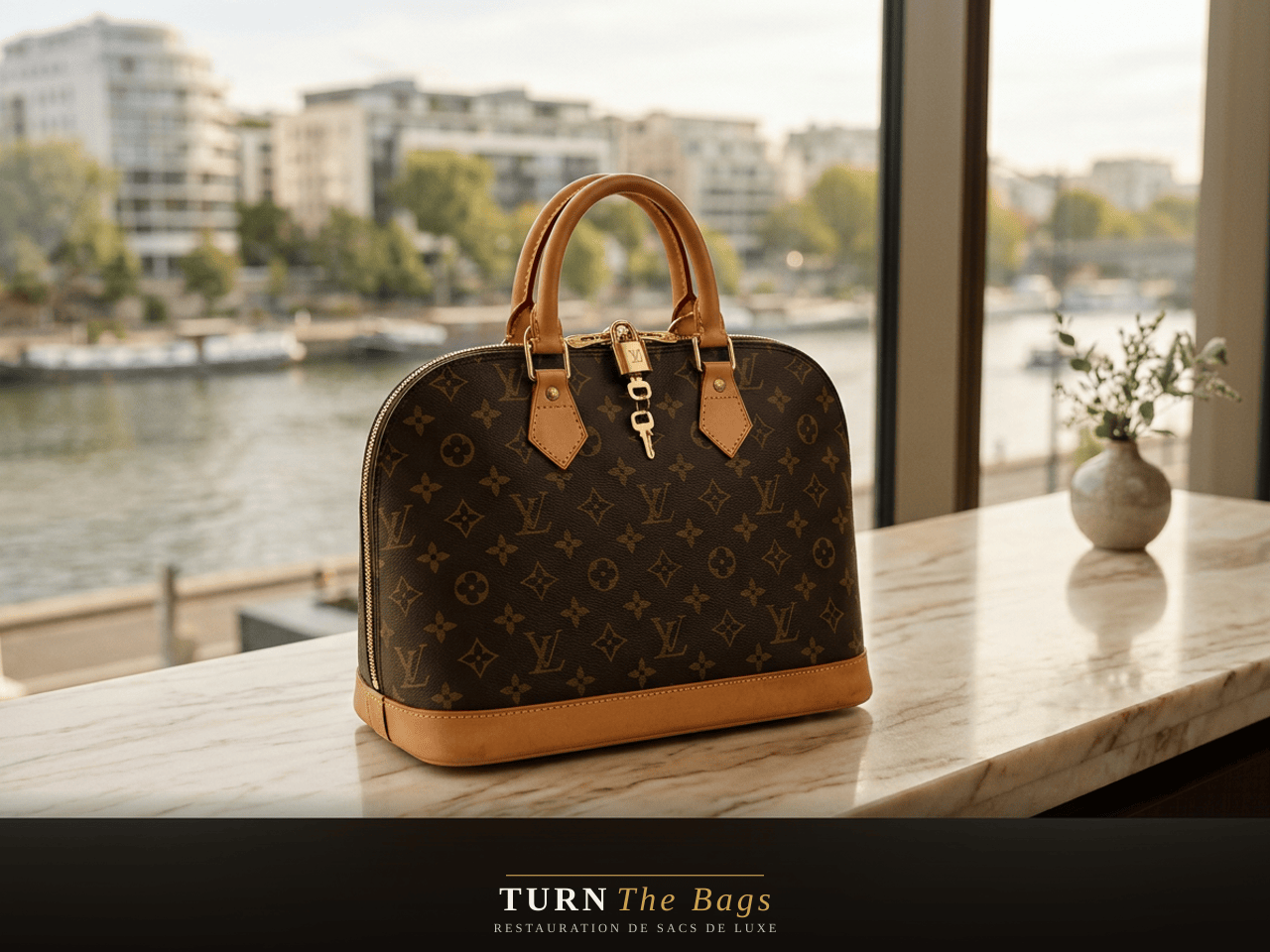 Sac Louis Vuitton restauré à Issy-les-Moulineaux