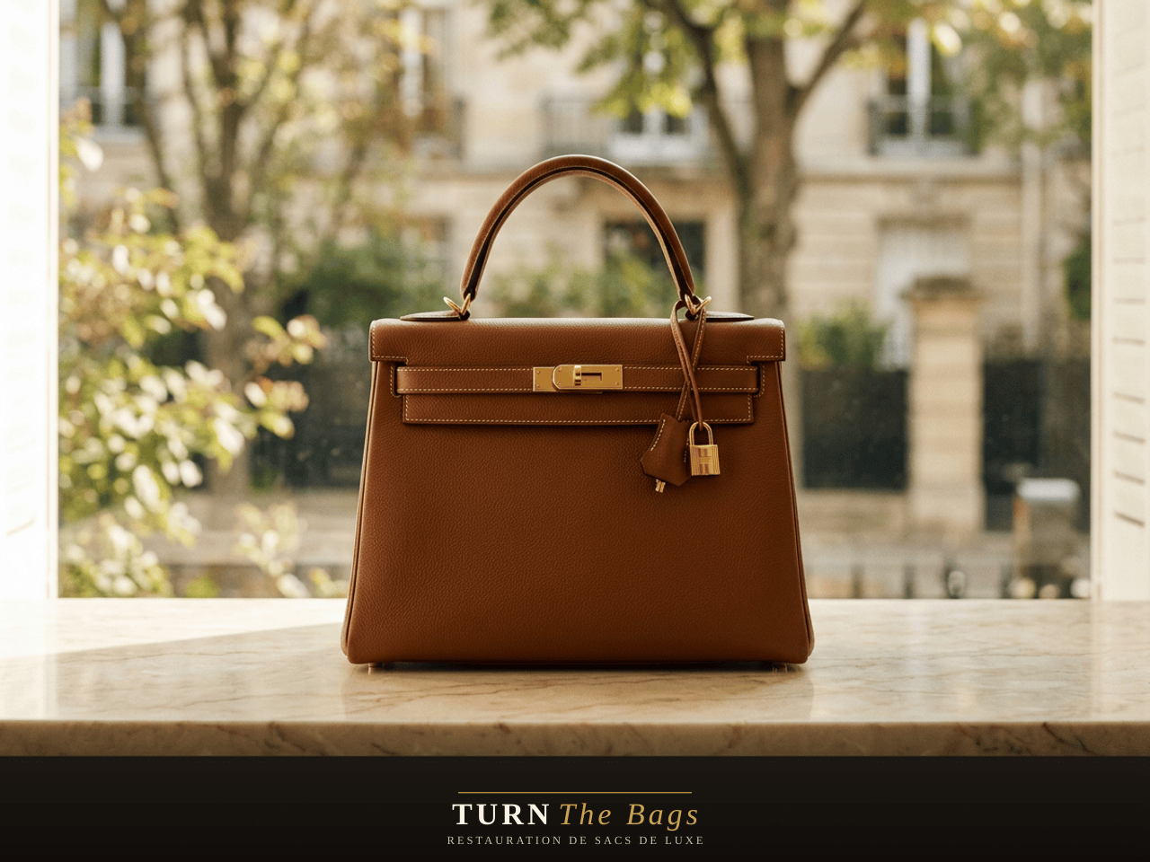 Sac Hermès restauré à Saint-Cloud