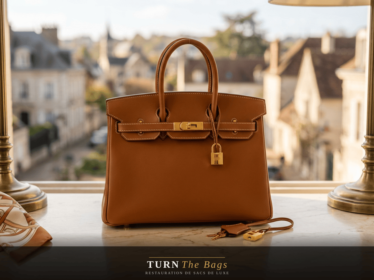 Sac Hermès restauré à Sèvres