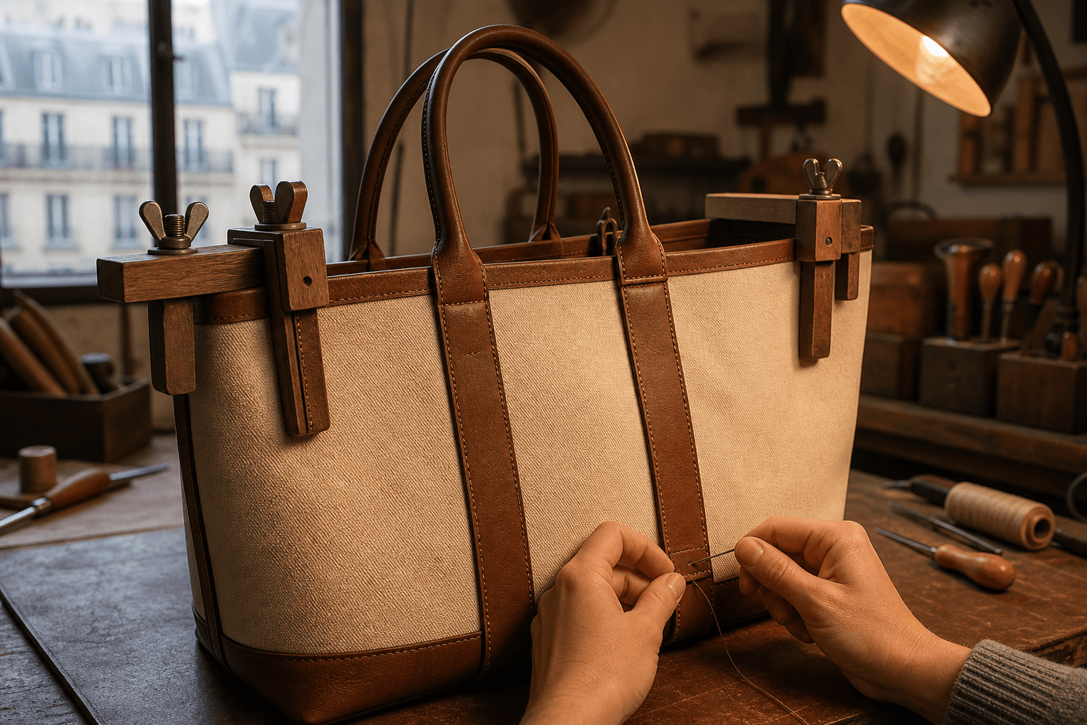 Réparation sac Prada Re-Edition Paris — hero atelier Turn The Bags