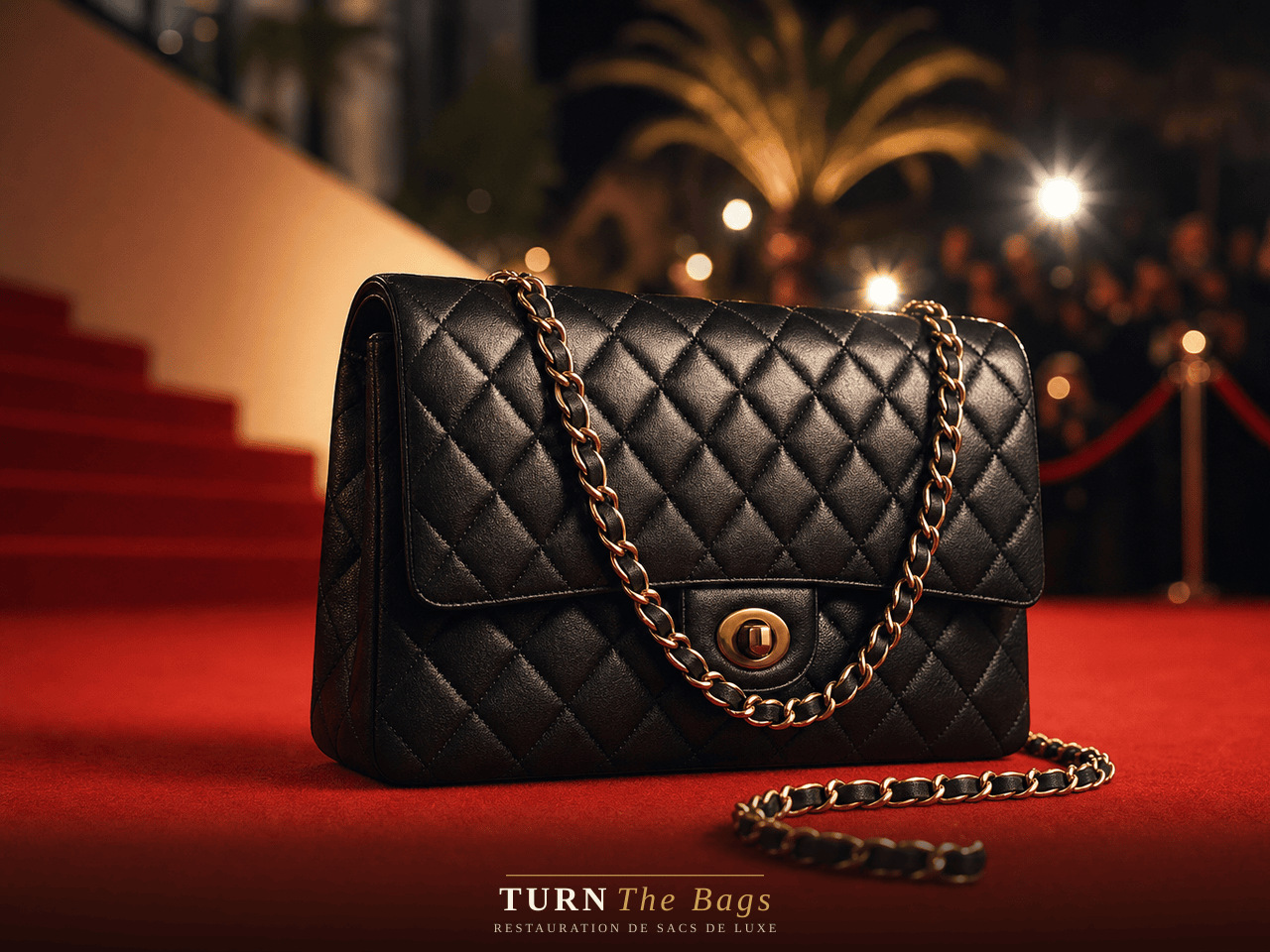 Sac Chanel Classic Flap restauré avant le Festival de Cannes