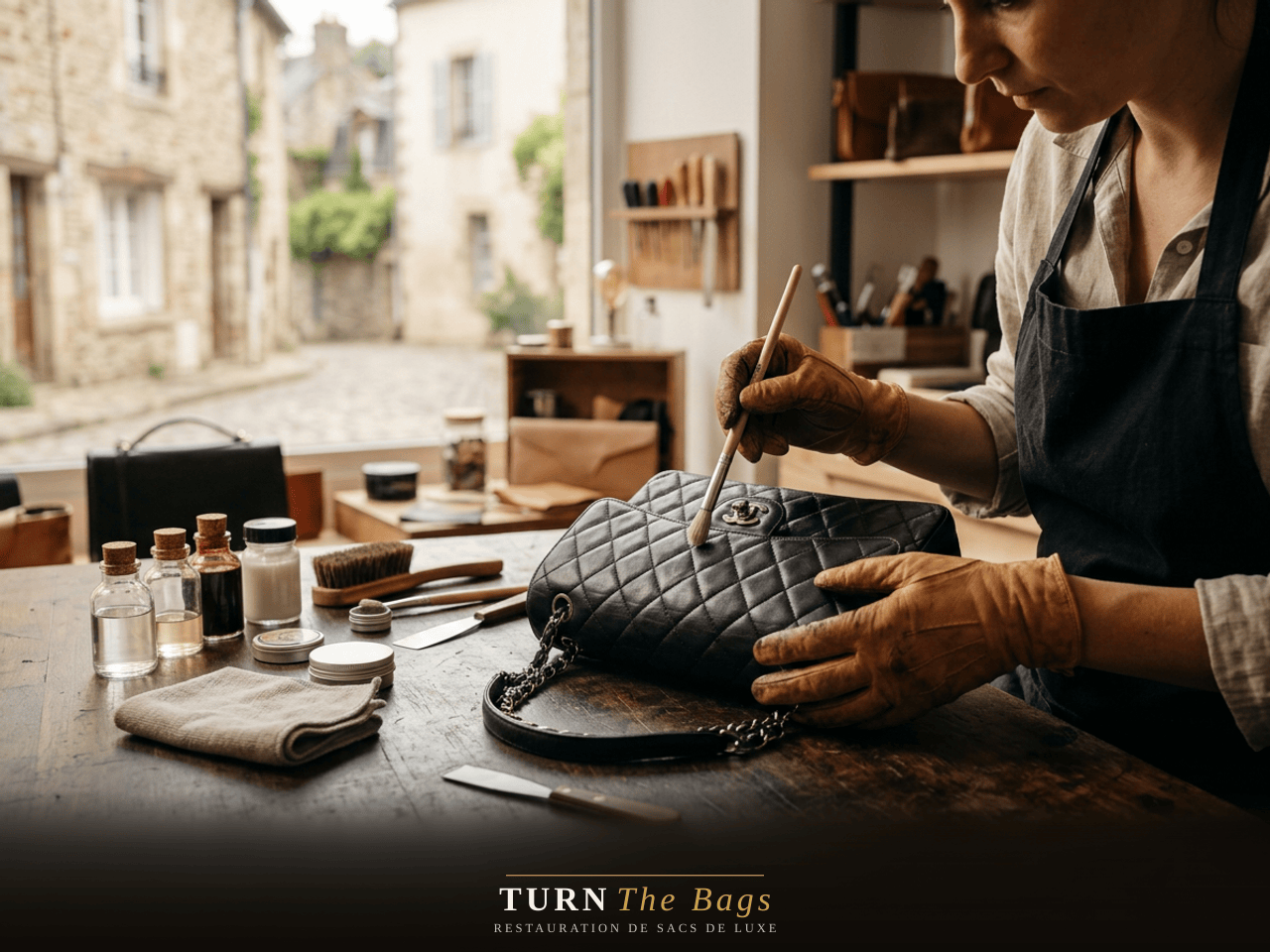 Recoloration d'un sac Chanel pour une cliente sévrienne