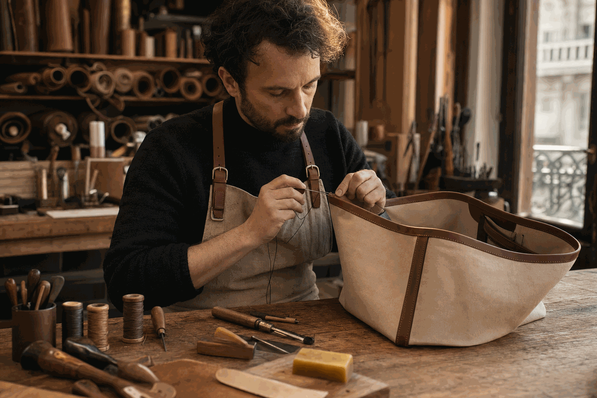 Réparation sac Hermès Garden Party Paris atelier