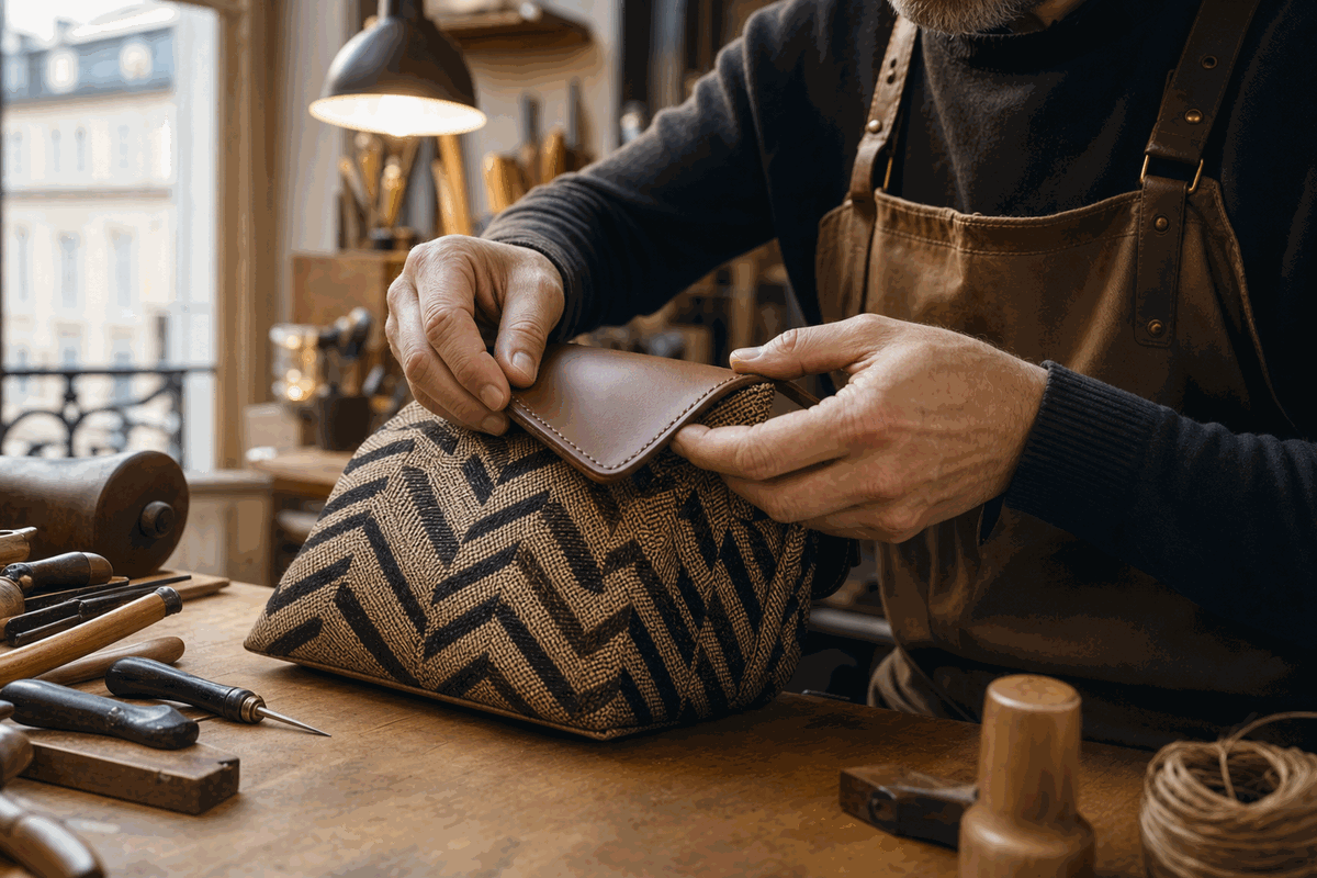 Réparation sac Hermès Herbag Paris atelier