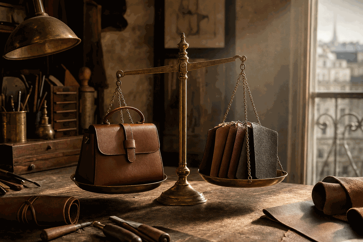Calcul coût-bénéfice réparation sac Hermès : restauration intégrale 290 € pour un Birkin 30 valant 9 600 € — ratio de 3% illustré par Turn The Bags Paris