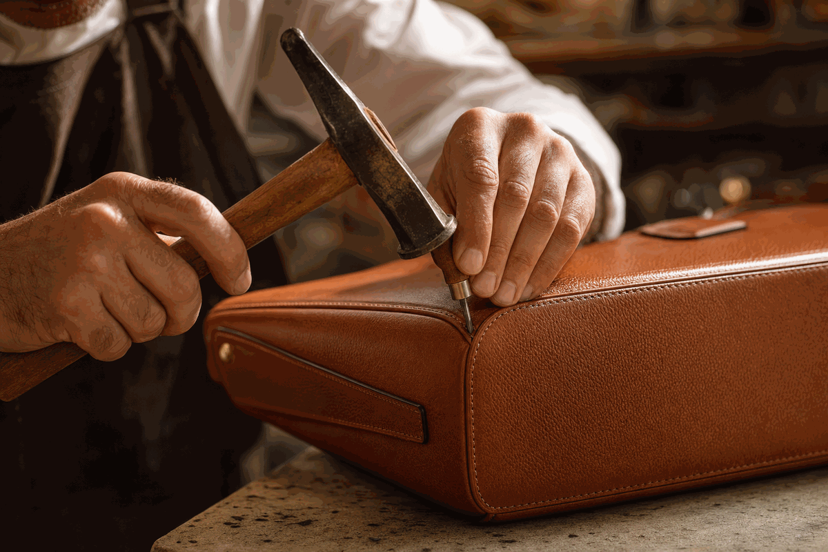 Tarif réparation sac Hermès — Réparation des coins — 150 €