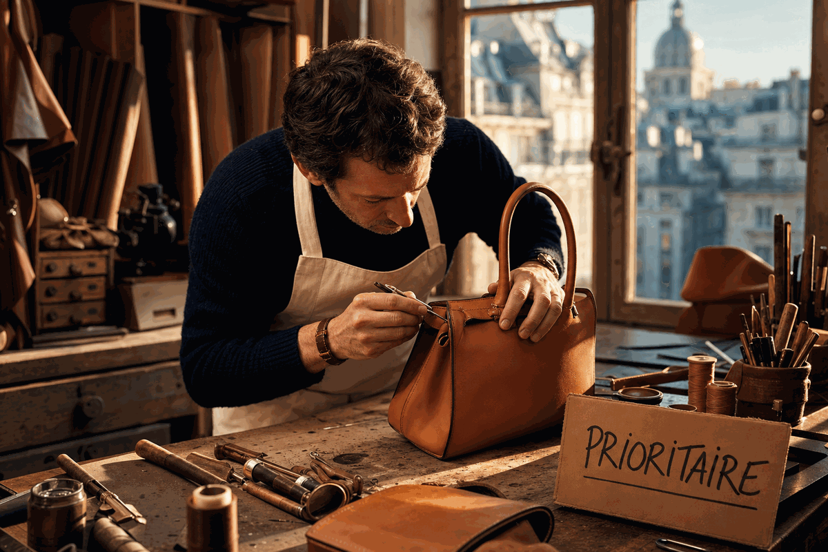 Artisan Turn The Bags réparation urgence sac Kelly Hermès atelier Paris 17